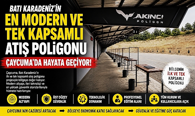 En modern ve tek kapsamlı atış poligonu Çaycuma'da hayata geçiyor!