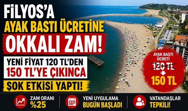 Filyos'a ayak bastı ücretine okkalı zam! 120 TL'den 150 TL'ye çıktı!