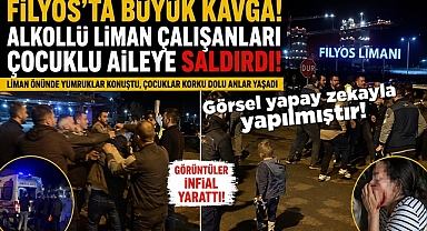Filyos'ta büyük kavga! Alkollü liman çalışanları çocuklu aileye saldırdı!
