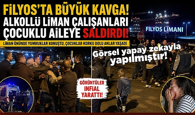 Filyos'ta büyük kavga! Alkollü liman çalışanları çocuklu aileye saldırdı!