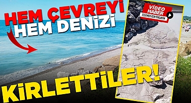 Filyos'ta çevre alarmı! İddialar korkutucu: Beton atıkları ve kanalizasyon denize mi akıyor?