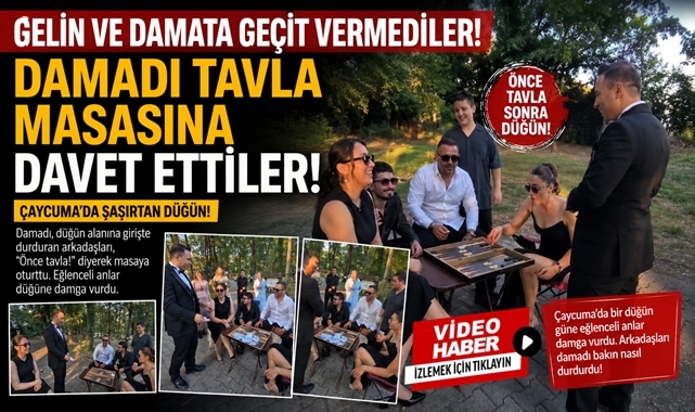 Gelin ve damada geçit vermediler! 