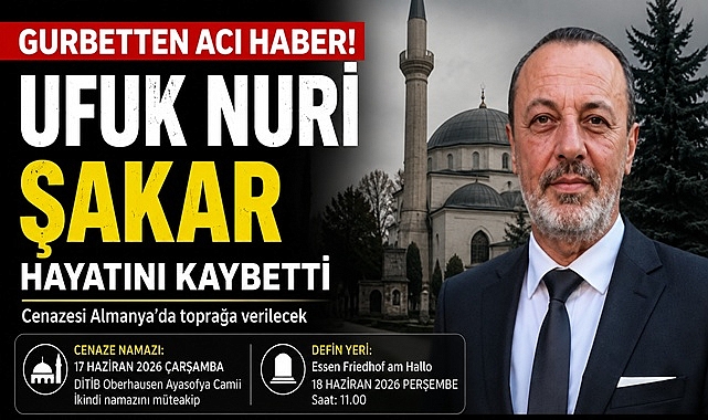 Gurbetten acı haber geldi! Filyoslu Ufuk Nuri Şakar hayatını kaybetti!