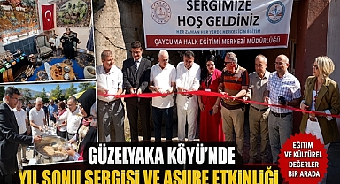 Güzelyaka Köyü’nde yıl sonu sergisi ve aşure etkinliği