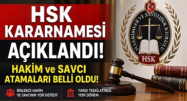 Hakim ve Savcı atamaları belli oldu! İşte Çaycuma'ya gelen ve gidenler...