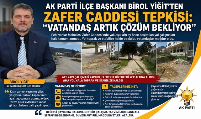 İlçe Başkanı Birol Yiğit'ten cadde tepkisi: 