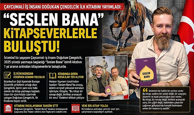 İstanbul'da yaşayan Çaycumalı işinsanı 'Seslen Bana' kitabıyla okuyucuyla buluştu!
