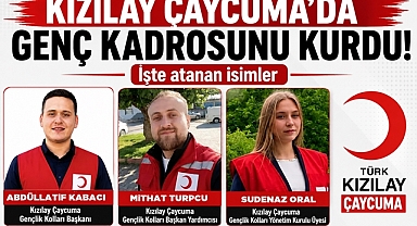 Kızılay Çaycuma'da genç kadrosunu kurdu! İşte atanan isimler...