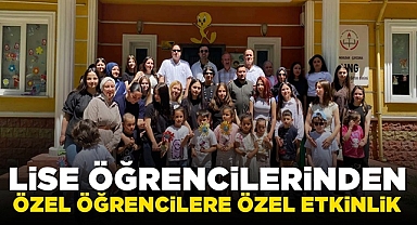 Lise öğrencilerinden özel öğrencilere özel etkinlik