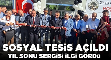 Sosyal tesis açıldı, yıl sonu sergisi ilgi gördü!