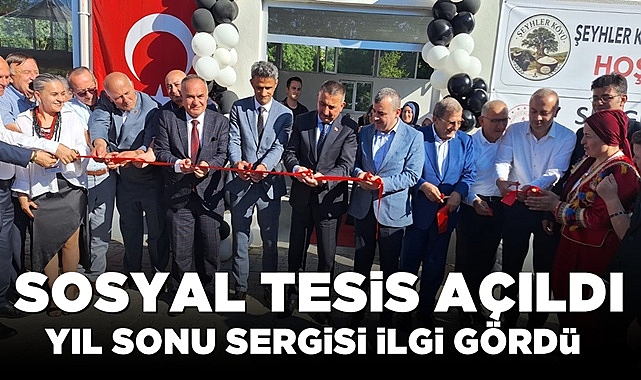 Sosyal tesis açıldı, yıl sonu sergisi ilgi gördü!