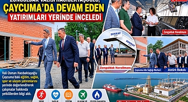 Vali Hacıbektaşoğlu Çaycuma'da devam eden yatırımları yerinde inceledi