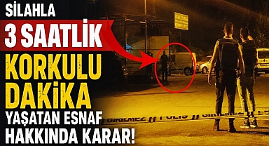 3 saatlik korkulu dakika yaşatan esnaf hakkında karar!