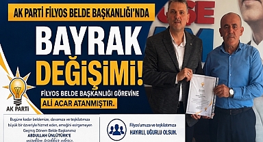 AK Parti Filyos Belde Başkanlığı'nda bayrak değişimi!