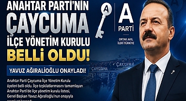 Anahtar Parti Çaycuma İlçe Yönetim Kurulu belli oldu! Genel başkan onaylandı!