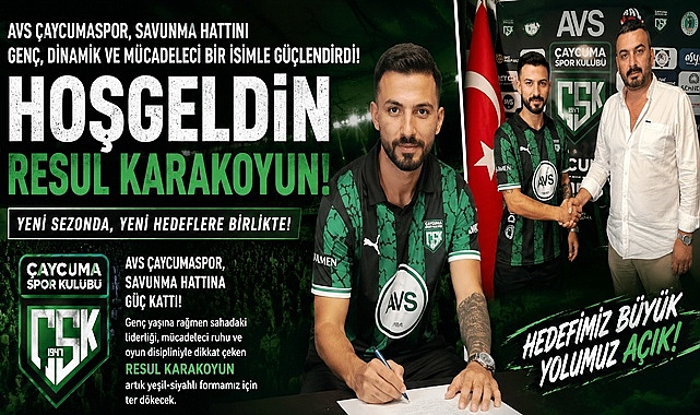 AVS Çaycumaspor, savunma hattını genç, dinamik ve mücadeleci bir isimle güçlendirdi!