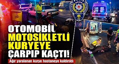 Çaycuma'da korkutan kaza: Kuryeye çarpıp kaçtı!