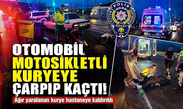 Çaycuma'da korkutan kaza: Kuryeye çarpıp kaçtı!