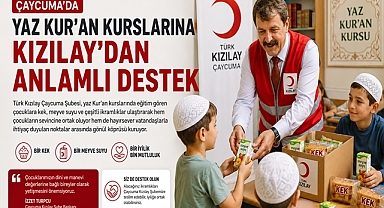 Çaycuma'da Yaz Kur'an Kurslarına Kızılay'dan anlamlı destek