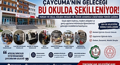 Çaycuma'nın geleceği bu okulda şekilleniyor! Nuran ve Celal Gülşen MTAL'den tercih çağrısı
