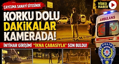 Çaycuma sanayi sitesinde korku dolu dakikalar kamerada! İn*tihar girişimi ikna çabasıyla son buldu!