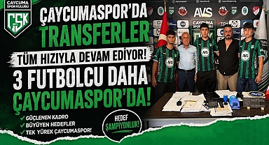 Çaycumaspor'da transferler devam ediyor! 3 futbolcu daha Çaycumaspor'da!