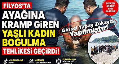 Filyos Plajı'nda korku dolu anlar! Yaşlı kadın boğulma tehlikesi geçirdi