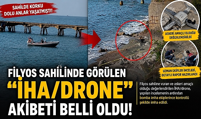 Filyos sahilinde görülen İHA/Drone'un akıbeti belli oldu!