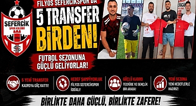 Filyos Sefercikspor'da 5 transfer birden: Futbol sezonuna güçlü geliyorlar!