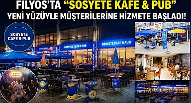 Filyos'ta 'Sosyete Kafe-Pub' yeni yüzüyle müşterilerine hizmete başladı