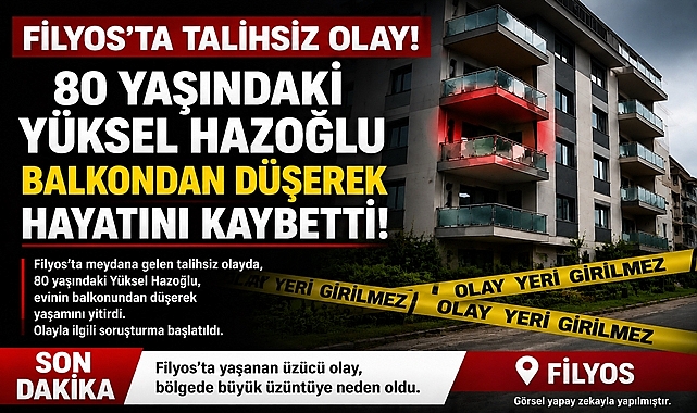 Filyos'ta talihsiz olay: 80 yaşındaki Yüksel Hazoğlu balkondan düşerek hayatını kaybetti!