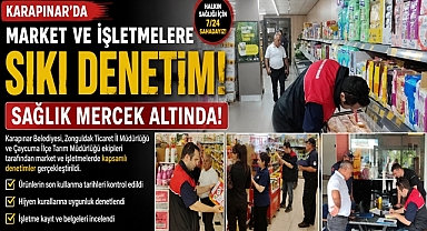 Karapınar'da market ve işletmelere sıkı denetim! Sağlık mercek altında!