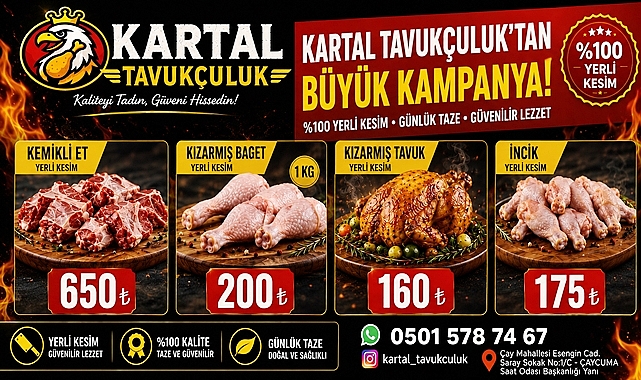 Kartal Tavukçuluk'tan Çaycuma'da kaçırılmayacak fırsat!