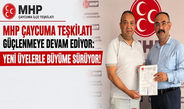 MHP Çaycuma Teşkilatı güçlenmeye devam ediyor
