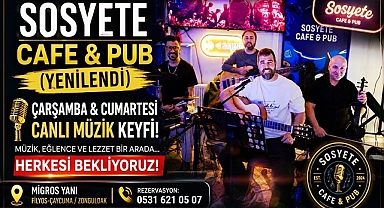 Sosyete Kafe-Pub'da canlı müzik keyfi başlıyor!