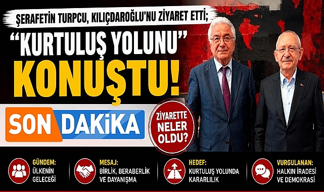 Turpcu, Kılıçdaroğlu'nu ziyaret etti: