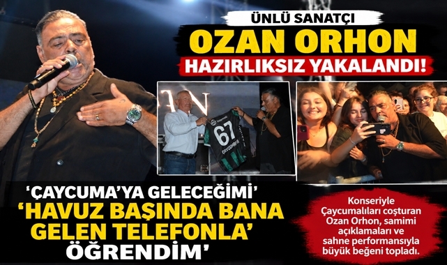 Ünlü sanatçı Ozan Orhon hazırlıksız yakalandı: Konser teklifini havuz başında aldı