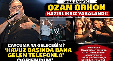 Ünlü sanatçı Ozan Orhon hazırlıksız yakalandı: Konser teklifini havuz başında aldı