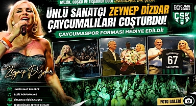 Ünlü sanatçı Zeynep Dizdar Çaycumalılar coşturdu! Özgürlük Meydanı hınca hınç doldu!